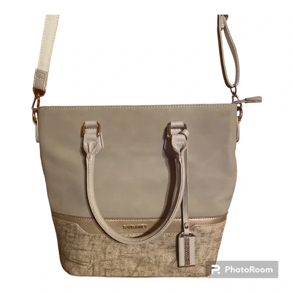 David Jones Paris Gray Purse Handbag Tote - Picture 4 of 6